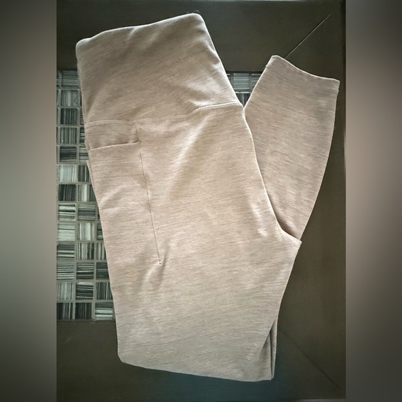 Reebok Pants - REEBOK Beige Athletic leggings.